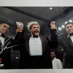Iconsofboxing.com Mike Tyson Hand Signed Autographed 16X20 Photo W Muhammad Ali Don King JSA