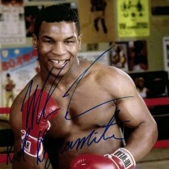 Iconsofboxing.com TOP FIGHTERS Mike Tyson Signed 8x10 Photo PSA/DNA COA W/ Kid Dynamite Insc Autographed Auto