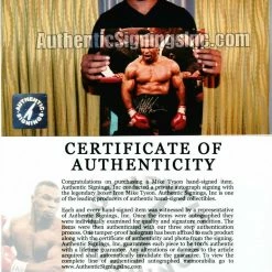 Iconsofboxing.com Mike Tyson Autographed Signed 16x20 Photo "IN RAGE" ASI Proof