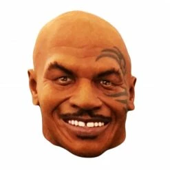 Iconsofboxing.com Mike Tyson Realistic Heavy Duty Silicone Mask Ultra Realistic With Real Hair.
