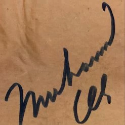 Iconsofboxing.com TOP FIGHTERS Muhammad Ali Autographed Rare Record Album Cover Hand Signed In Blue Ink With Photo Proof