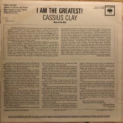 Iconsofboxing.com TOP FIGHTERS Muhammad Ali Autographed Rare Record Album Cover Hand Signed In Blue Ink With Photo Proof