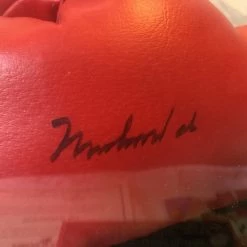 Iconsofboxing.com Muhammad Ali Autographed Red Everlast Old Vintage Boxing Gloves