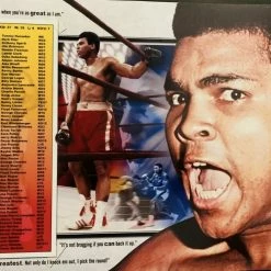 Iconsofboxing.com TOP FIGHTERS Muhammad Ali Signed Color 24x12 Size Rare Autographed Photo Online Authentics