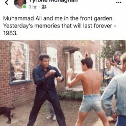 Iconsofboxing.com Muhammad Ali Signed Rare 1 Of 1 Piece HUGE Size B/W Photo Sketch And Dated. BOXING MEMORABILIA