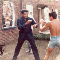 Iconsofboxing.com Muhammad Ali Signed Rare 1 Of 1 Piece HUGE Size B/W Photo Sketch And Dated. BOXING MEMORABILIA