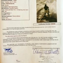 Iconsofboxing.com Muhammad Ali Signed Autographed Custom Painted Boxing Robe BOXING MEMORABILIA