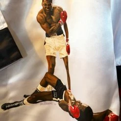 Iconsofboxing.com Muhammad Ali Signed Autographed Custom Painted Boxing Robe BOXING MEMORABILIA