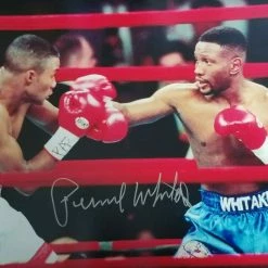 Iconsofboxing.com Pernell Whitaker Silver Autographed Signed 16x20 Photo Vs Tito Trinidad
