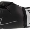 Iconsofboxing.com Mike Tyson Signed Everlast Black Boxing Glove (Fiterman Sports Hologram)