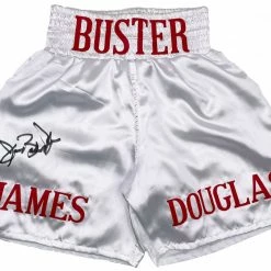 Iconsofboxing.com Buster Douglas Signed Boxing Shorts (JSA COA)