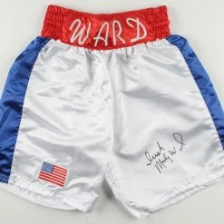 Iconsofboxing.com Micky "Irish" Ward Signed Boxing Trunks (JSA COA)
