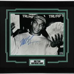Iconsofboxing.com Mike Tyson Signed 18x22 Custom Framed Photo (Tyson Hologram) TOP FIGHTERS