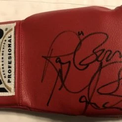 Iconsofboxing.com TOP FIGHTERS Ray Boom Boom Mancini Autographed Reyes Red Boxing Glove JSA