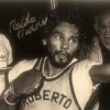 Iconsofboxing.com Roberto Duran Autographed Signed Boxing 8x10 Training Photo TOP FIGHTERS