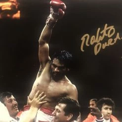 Iconsofboxing.com Roberto Duran Autographed Signed Boxing 8x10 Championship Photo