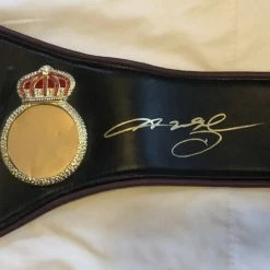 Iconsofboxing.com TOP FIGHTERS Roberto Duran & Sugar Ray Leonard Autographed WBA Championship Full Size Belt