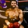 Iconsofboxing.com TOP FIGHTERS Roberto Duran Custom Made Autographed Canvas Print 20x25 JSA Cert