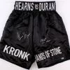 Iconsofboxing.com Roberto Duran & Tommy Hearns Signed Boxing Trunks (Beckett COA)