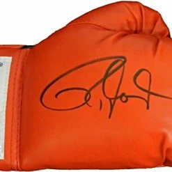 Iconsofboxing.com Roy Jones Jr. Everlast Signed Autographed Red Boxing Glove Certified Photo Proof.