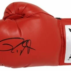 Iconsofboxing.com Roy Jones Jr. Everlast Signed Autographed Red Boxing Glove Certified Photo Proof.