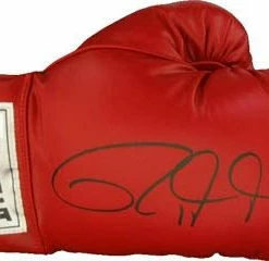 Iconsofboxing.com Roy Jones Jr. Everlast Signed Autographed Red Boxing Glove Certified Photo Proof. TOP FIGHTERS