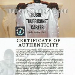 Iconsofboxing.com Rubin Hurricane Carter Signed Autographed Boxing Robe ASI Certified TOP FIGHTERS