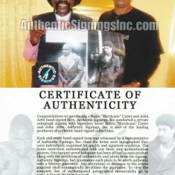 Iconsofboxing.com Rubin "Hurricane" Carter & John Artis Signed 16x20 Photo ASI Proof