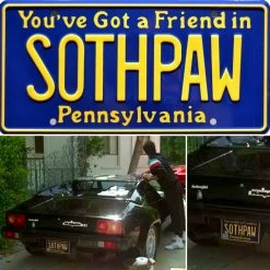 Iconsofboxing.com TOP FIGHTERS Rocky Balboa Sylvester Stallone Movie Sothpaw Car Plate