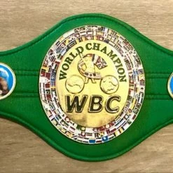 Iconsofboxing.com Sugar Ray Leonard Autographed MIni 31" WBC Championship Full Boxing Belt TOP FIGHTERS