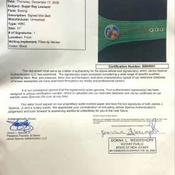 Iconsofboxing.com Sugar Ray Leonard Autographed MIni 31