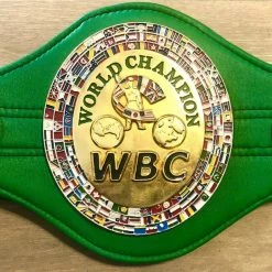 Iconsofboxing.com Sugar Ray Leonard Autographed MIni 31" WBC Championship Full Boxing Belt TOP FIGHTERS
