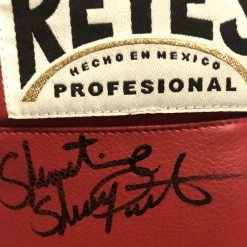 Iconsofboxing.com Shawn Showtime Porter Signed Red Reyes Rare Autographed Boxing Glove TOP FIGHTERS