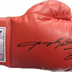 Iconsofboxing.com BOXING MEMORABILIA Sugar Ray Leonard Autographed Everlast Boxing Glove With ASI And JSA Cert