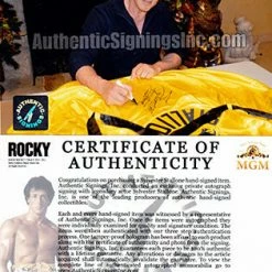 Iconsofboxing.com Sylvester Stallone Autographed ROCKY III Italian Stallion Boxing Robe ASI Certified TOP FIGHTERS