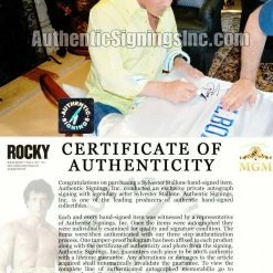 Iconsofboxing.com Sylvester Stallone Rocky Balboa Autographed ROCKY IV White Boxing Robe ASI Proof TOP FIGHTERS
