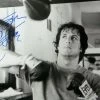 Iconsofboxing.com TOP FIGHTERS Sylvester Stallone Signed Autographed 16X20 Photo Rocky B/W Speedbag OA