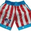 Iconsofboxing.com Sylvester Stallone Signed Autographed USA Boxing Shorts Trunks Rocky OA TOP FIGHTERS