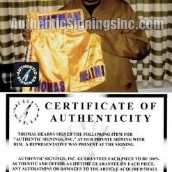 Iconsofboxing.com Tommy "Hitman" Hearns Signed Boxing Trunks (ASI COA) TOP FIGHTERS
