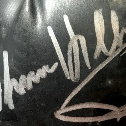 Iconsofboxing.com Sugar Ray Leonard And Roberto Duran, Hearns Autographed TUFFWEAR Black Boxing Glove In Silver
