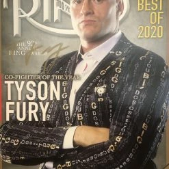 Iconsofboxing.com Tyson Fury Signed Ring Magazine Boxing Autograph Memorabilia