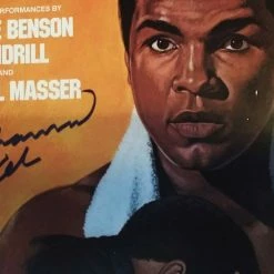 Iconsofboxing.com TOP FIGHTERS Muhammad Ali Autographed Rare Record Album Cover Hand Signed In Blue Ink With Photo Proof