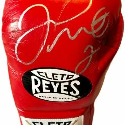 Iconsofboxing.com Floyd Mayweather Jr. Signed Red Reyes Boxing Glove Used For Sparing,