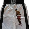 Iconsofboxing.com Cassius Clay Autographed And A Young Muhammad Ali Painted On These Everlast Boxing Trunks
