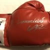 Iconsofboxing.com Vasyl Lomachenko Autographed Everlast Red Boxing Glove In Silver Signature JSA