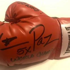 Iconsofboxing.com Vinny Paz Pazienza Signed Autographed Boxing Glove 5X World Champ 2020 TOP FIGHTERS