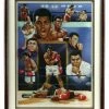 Iconsofboxing.com TOP FIGHTERS Muhammad Ali Limited Edition Autographed Framed And Matted 3D Photo, PSA/DNA Certified