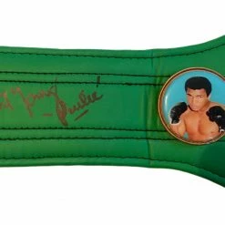 Iconsofboxing.com Burt Young Signed Boxing 3/4 Mini WBC Boxing Belt Inscribed "Paulie" BOXING MEMORABILIA