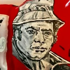 Iconsofboxing.com Burt Young Hand Painted And Autographed Everlast Boxing Glove Inscribed "Paulie"
