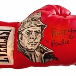 Iconsofboxing.com Burt Young Hand Painted And Autographed Everlast Boxing Glove Inscribed "Paulie"